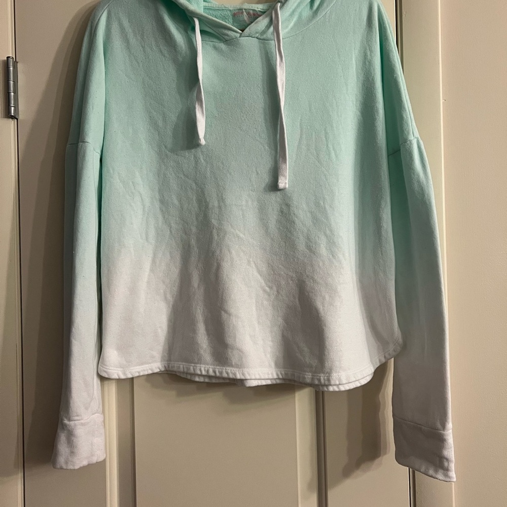 Betsey Johnson Mint and White Hoodie